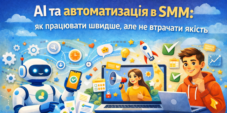 AI та автоматизація в SMM: як працювати швидше, але не втрачати якість