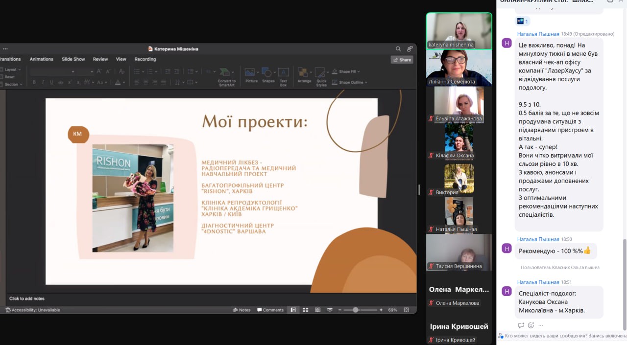 ОНЛАЙН-КРУГЛИЙ СТІЛ "ЯК РОЗПОЧАТИ СВІЙ ШЛЯХ У КОНСАЛТИНГУ ТА ДІЄВІ ПОРАДИ ДЛЯ БІЗНЕС СТАРТУ"
