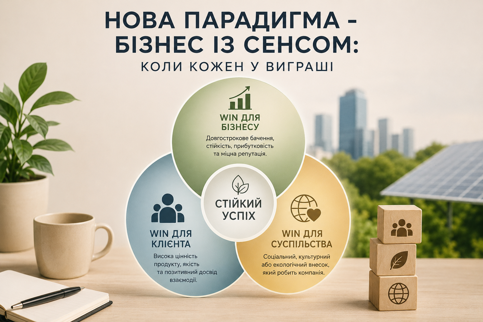 НОВА ПАРАДИГМА - БІЗНЕС ІЗ СЕНСОМ: КОЛИ КОЖЕН У ВИГРАШІ