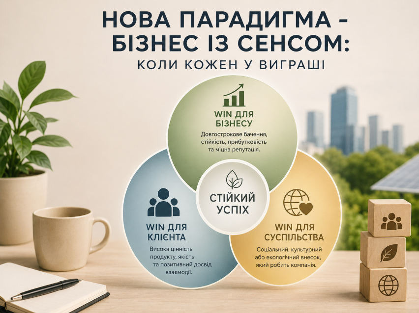 НОВА ПАРАДИГМА - БІЗНЕС ІЗ СЕНСОМ: КОЛИ КОЖЕН У ВИГРАШІ